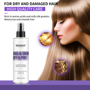 Spray Tonificante al Latone Riginas, Trattamento <span class=keywords><strong>Capelli</strong></span> Istantaneo Profondamente Nutriente per <span class=keywords><strong>Capelli</strong></span> Secchi e Danneggiati, Colore Viola - Product Image 6