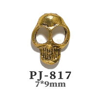 TSZS 3D Punk Nail Art avec or argent squelette croix Halloween jour décoration bijoux ongles Design autocollants et décalcomanies