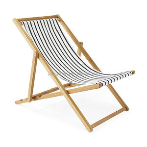 Chaise en bois légère <span class=keywords><strong>pliable</strong></span>, impression de LOGO personnalisée, chaise de plage réglable en hauteur - Product Image 2