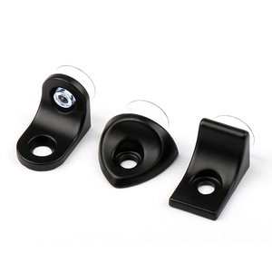 Soportes de plástico para estantes, clips de sujeción negros para montaje en pared, accesorios de ferretería para estantes de vidrio de gabinetes, fácil instalación - Product Image 5