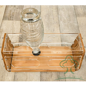 Support pour bouteilles compatible avec <span class=keywords><strong>Soda</strong></span> <span class=keywords><strong>Stream</strong></span> <span class=keywords><strong>Duo</strong></span> et les bouteilles d'eau standard, 3 supports de drainage en bambou - Product Image 3