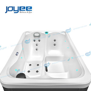 JOYEE Vente en gros Bain à remous extérieur en acrylique <span class=keywords><strong>Spa</strong></span> 3 <span class=keywords><strong>places</strong></span> Whirlpool pour hôtel familial Relaxation Direct Fabricant <span class=keywords><strong>Prix</strong></span> bon marché - Product Image 4
