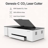 Découpeuse laser CO2 60W pour lettres en acrylique transparent, enseignes, présentoirs, bois, cuir, artisanat et fabrication de produits personnalisés pour les ateliers de signalétique