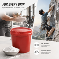Poudre de magnésium carbonate en vrac pour l'escalade, la musculation, le crossfit, la gymnastique et les sports, emballée dans un sac personnalisé avec logo.