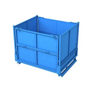 <span class=keywords><strong>Cage</strong></span> de rangement industrielle en métal, boîtes de déménagement empilables pour entrepôts à grande capacité de transport - Product Image 4