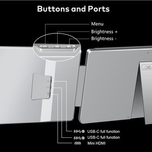 Monitor Portátil Triple FHD IPS de 16 Pulgadas para Trading de Acciones, Forex, Criptomonedas, Extensor de Pantalla Dual para Laptop, Estación Móvil USB C HDMI - Product Image 5