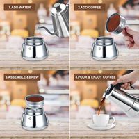 Cafetière Moka de luxe écologique design en maille nouveauté thé Italie en acier inoxydable pot Expresso de haute qualité pour la cuisine à domicile