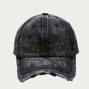 <b>Plain</b> Denim Distressed Gorras 6-panel Solid Color Washed Dad Hats Sport Baseball <b>Cap</b> - Product Image 5