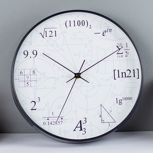 Reloj de pared de plástico 3D de 12 pulgadas, decoración del hogar con fórmula matemática, reloj de pared para niños, reloj de diseñador para aula, sala de estar - Product Image 3