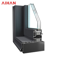 Ventanas Fijas de Aluminio con Doble Acristalamiento, Diseño Moderno Personalizado para Hoteles y Villas, con Malla Horizontal, Certificación Energy Star, Aislamiento Térmico
