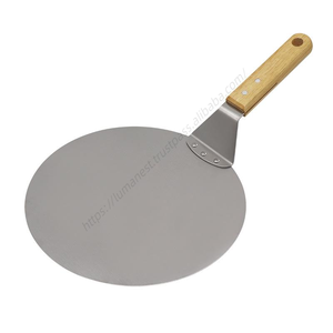 Pelle à pizza carrée en acier inoxydable Syh325 avec manche en bois – Outil de cuisson professionnel pour la vente en gros - Product Image 5