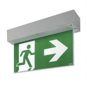 Luminaria Segnaletica di Emergenza Beghelli 42.5x24x6.5 Cm con Freccia Direzione Destra per Illuminazione di Sicurezza - Product Image 1