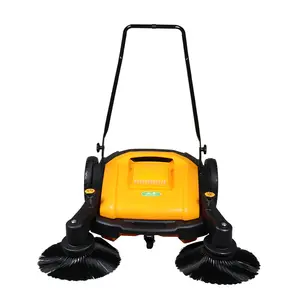 Sanitation Sweeper Electric Powered Triple Brush Walk Behind Sweeper Hand Push Clean Machine For Sanitation Benchmarking