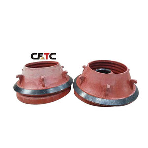 Recambios de revestimiento de tazón cóncavo de acero de alto manganeso, fabricados por proceso de fundición, para nuevas trituradoras de cono HP4 HP5 HP6 para minería de mineral 500 - Product Image 5