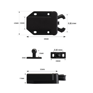 Hot Selling High Quality Mini <b>Door</b> Latch <b>Catch</b> Push-to-Open Push-In Touch Lock for Modern Living Room School Warehouse Use - Product Image 4