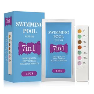 Kit de Prueba para Piscina 7 en 1, Tiras de Prueba para pH, KH, GH, CYA, TCL, CL2 y BR, para Detección de Calidad del Agua - Product Image 2
