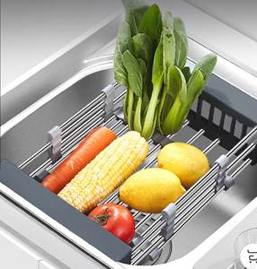 Fregadero de Cocina Grande de un Solo Tazón de Acero Inoxidable 304 con Cascada Integrada para Lavado de Verduras, Personalizable - Product Image 4