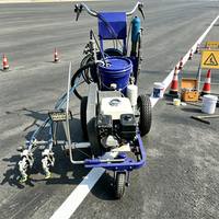 Machine de marquage routier automatique à pulvérisation à froid avec télécommande pour une circulation sécurisée