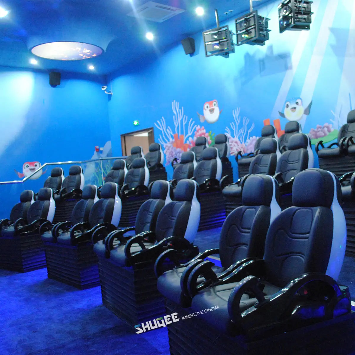 Environment Special Effects Simulator and Motion Seats Constitute An Immersive 4D Cinema
