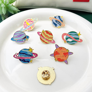 Broche de <span class=keywords><strong>Planeta</strong></span> Superventas en el Extranjero, Insignias Creativas de Aleación Estilo Dibujos Animados, Ocho Planetas - Product Image 3