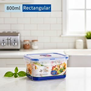 Elegate 800ml Rectangular Food <b>Container</b> Airtight For Lunch Refrigerator - Product Image 2