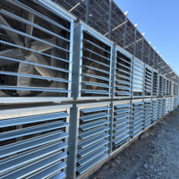 Conteneur de minage Bitcoin Drolin Box 40 pieds à refroidissement par air 1000 kW pour ferme ASIC extérieure avec système de filtration anti-poussière à rideau humide