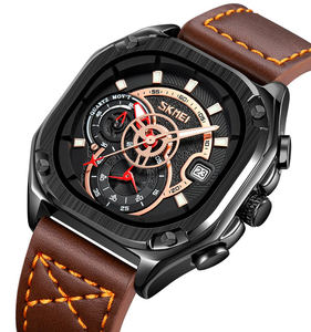 Skmei Đồng Hồ Bấm Giờ Giải Trí 9313 Đồng Hồ Đeo Tay Nam Bằng Da Đồng Hồ Thạch Anh Relogio <span class=keywords><strong>Analog</strong></span> Đồng Hồ Bấm Giờ - Product Image 4