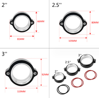 أو "3" ، 4 "، كمية V-band + Flange Turbocharger / Intercooler أنبوب أسود
