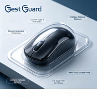 Emballage sous blister personnalisé pour souris d'ordinateur, plateau en plastique PET transparent, protection antichoc, présentoir