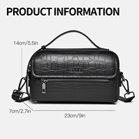 Sac bandoulière tendance en cuir PU de haute qualité, imperméable, léger, résistant à l'usure, avec fermeture éclair et plusieurs poches
