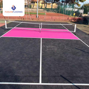 Azulejos de suelo entrelazados de material TPE respetuosos con el medio ambiente, superficie de deporte al aire libre antiarañazos para canchas de tenis/Pickleball, gimnasios escolares - Product Image 1