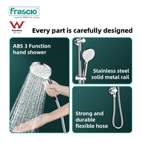 Frascio AU Laiton Salle de Bain Ensemble de Douche Mélangeur Chrome-Fini Robinets et Équipement pour Hôtels et Salles de Bains