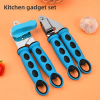 Juego de 7 Utensilios de Cocina Manuales de Acero Inoxidable, Novedosos, Pequeños, Multifuncionales y Sostenibles para Frutas y Verduras
