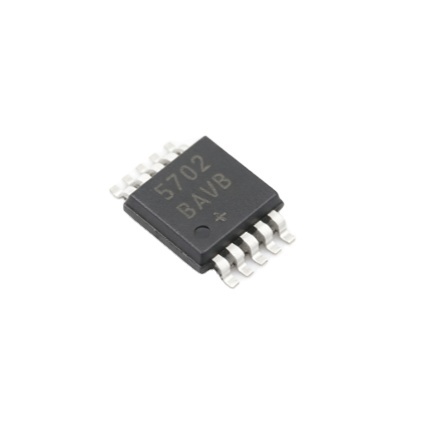 New Original MAX5702BAUB+ 2 Channel 12-Bit Buffered Voltage DAC Built-in Reference SPI Interface MSOP10 Analog Chip