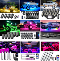 Kit de 8 Luces LED Impermeables IP65 para Roca, Luz Blanca Pura, para Iluminación Inferior de Automóviles, Luces LED Blancas para RZR, ATV, UTV