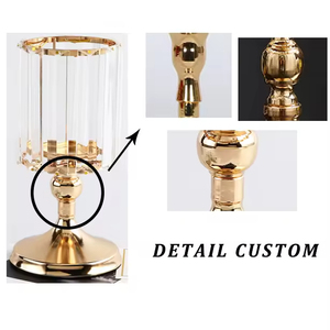 Candelabros Menorah, Centros de Mesa, Candelabros para Velas, Portavelas de Cristal, Centros de Mesa para Bodas - Product Image 3