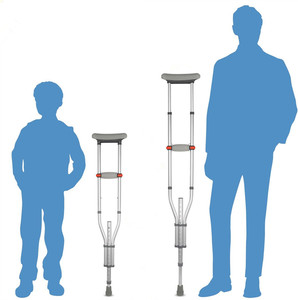 MSMT Bâton de marche portable en aluminium Béquille <span class=keywords><strong>axillaire</strong></span> pliable moderne pour adultes pour le salon Aide à la marche mains libres pour - Product Image 2