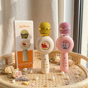Micrófono de Karaoke Inalámbrico para Niños YH-5, con Cancelación de Ruido, Condensador, Portátil, TWS, para Cantar en Dúo, con Altavoz Integrado, Mágico - Product Image 1