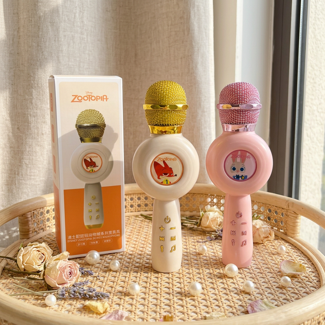 YH-5 Children Karaoke Microphone Wireless for Condenser Noise Cancelling Handheld TWS Duet Singing Built-in Speaker Magic