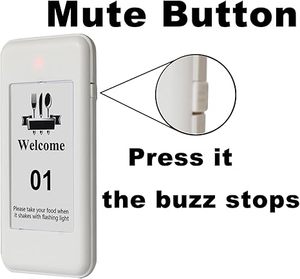 ระบบเรียกคิวไร้สายสีดำและสีขาวสำหรับร้านอาหาร รถขายอาหาร บาร์ และคาเฟ่ - Product Image 3