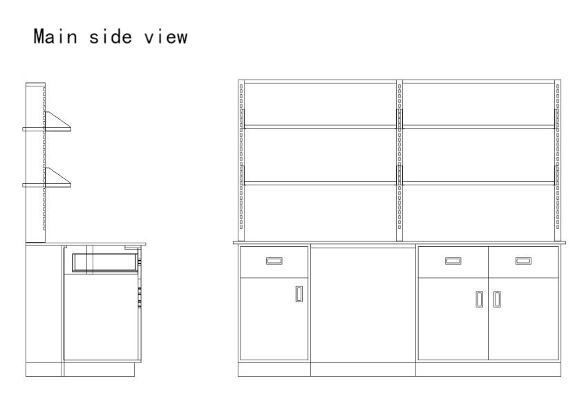 PPは実験室のワーク テーブル1mmを冷間圧延する鋼鉄化学実験室のテーブル300kgを沈める 2