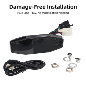 Compteur numérique LED universel pour moto avec voltmètre et jauge de carburant avec fil de capteur – Vente en gros - Product Image 2