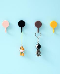 Small Plastic <strong>Wall</strong> <strong>Hooks</strong> Adhesive Heavy Duty Kitchen Bathroom Cute Idea Single Pack Tape-free Punching <strong>Hook</strong> Pot Shoes Bag - Product Image 6