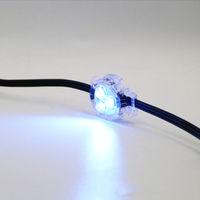 Pixel LED de 40 50 mm RGB RGBW DC12V DC24V, Punto de Luz LED para Fachada de Edificio, Pixel LED DMX para Exteriores