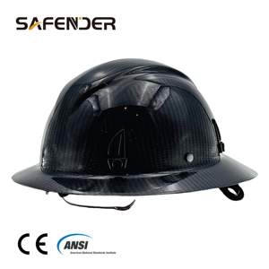소스 제조업체 실제 탄소 섬유 소재 경량 안전 헬멧 높은 고도 작업 및 머리 보호를 위한 하드 모자 - Product Image 2