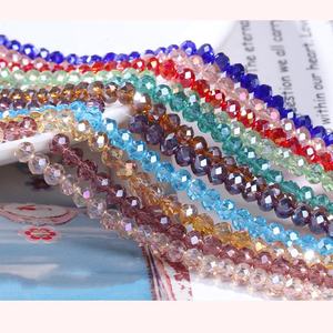 Perline Cinesi Piatte e Rotonde in Vetro Cristallo Colorato AB per Accessori di Abbigliamento - Product Image 6