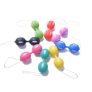 Scatola personalizzata gratuita per massaggio vaginale in Silicone Ben Wa palle Shemale massaggiatore giocattolo del sesso Kegel Ball