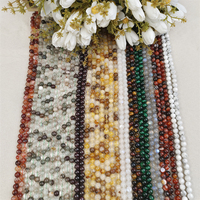 Perles de pierre multi-types en provenance directe d'usine, brins de perles semi-finies pour la fabrication de bracelets et de colliers