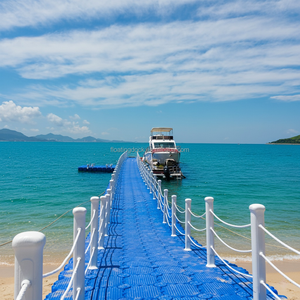 GZZH Safe Loading Plastic <strong>Modular</strong> <strong>Floating</strong> <strong>Dock</strong> <strong>Platform</strong> Size 500*500*400mm Guangdong Pontoons Boat Float <strong>Floating</strong> <strong>Dock</strong> - Product Image 5