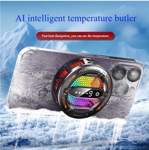 Produit phare : Refroidisseur de téléphone gaming intelligent à contrôle de température IA avec écran LED et refroidissement semi-conducteur <span class=keywords><strong>pour</strong></span> accessoires de téléphone gaming - Product Image 5